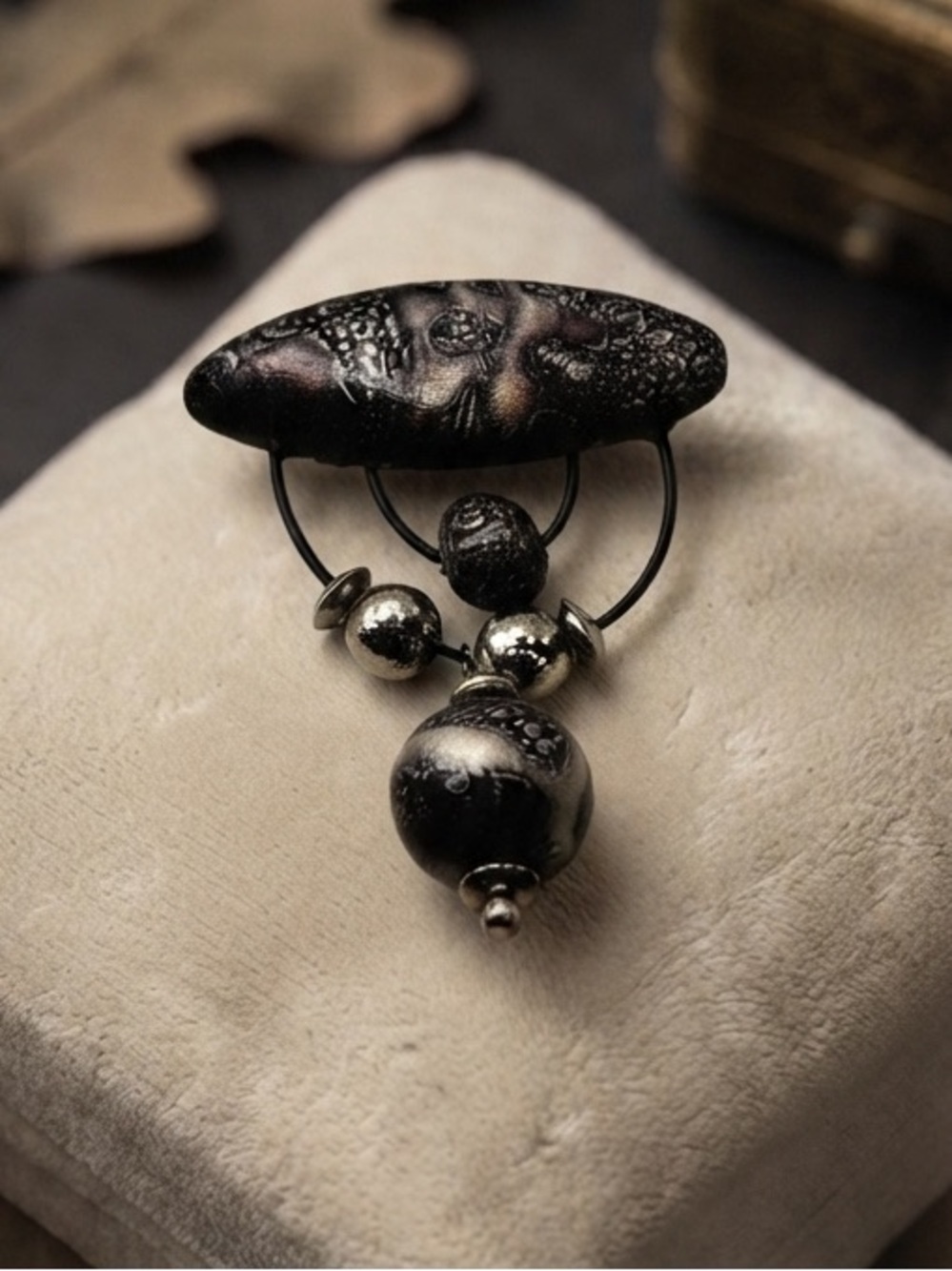 Artisan Handcrafted Modernist Brooch